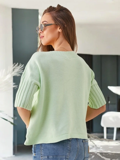 Royalfashion Naiste viskoosist sviiter lühikeste varrukatega