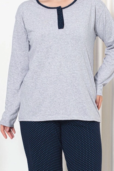 Royalfashion Kvinnur Bomull 2-Stykki Pobbabhli PLUS STærð