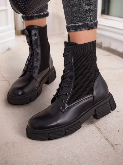 Openwork Kvinnos flata anklabutiker Rowic