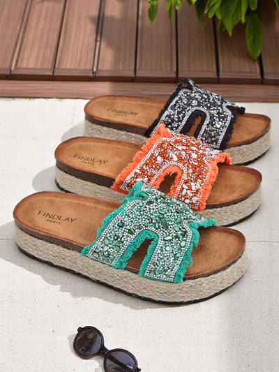 Royalfashion Women's sandals with Candy Candy decorations