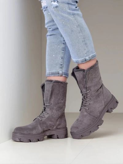 Royalfashion Women's Laced Ankle Boots Cavenma