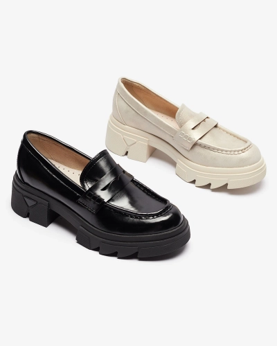 Gold naiste ökonahast mokasiinid Sepop- Footwear