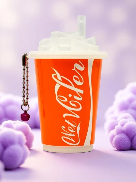 Moisturizing wipes in a decorative cup-shaped ice cream container 30 pcs