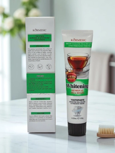 Whitening and stain-removing toothpaste