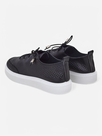 Королевская мода Женские перфорированные спортивные обувь на шнуровке Vaned