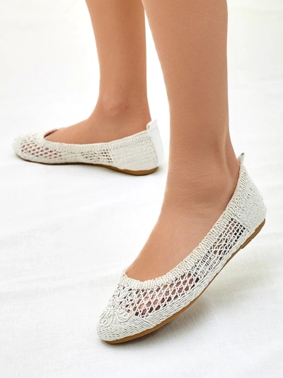 Женские перфорированные балетки Royalfashion Annete