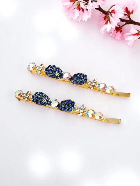 Royalfashion Juukseklambrid rhinestone’ide ja väikeste lipsudega Tiny Bows