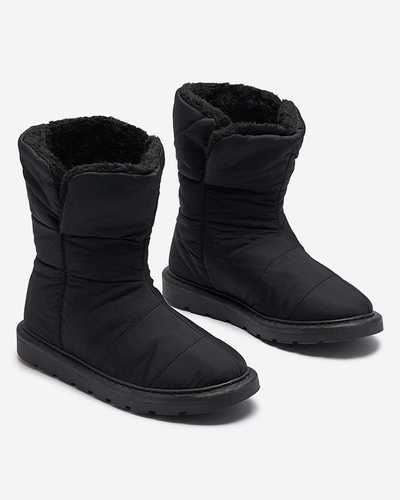 Luna Elegante Winter Ankle Boots in Black