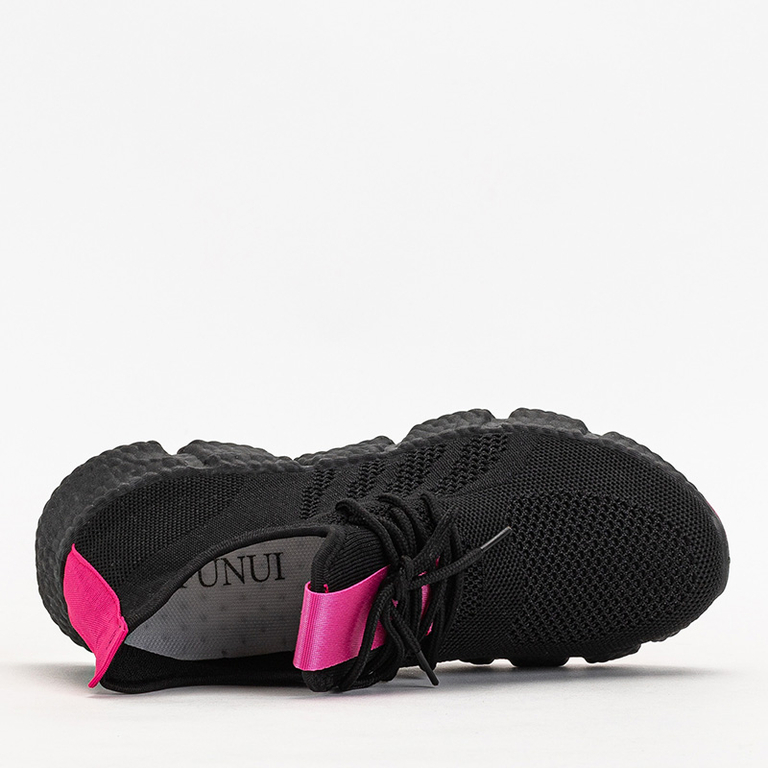 Black and fuchsia women's sports shoes Bommgi - Footwear