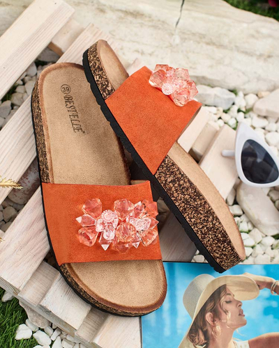 Royalfashion Naiste Villo rhinestone flip-flops