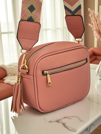 Royalfashion Väike naiste öko-nahast käekott värvilise rihmaga Kovi Lace