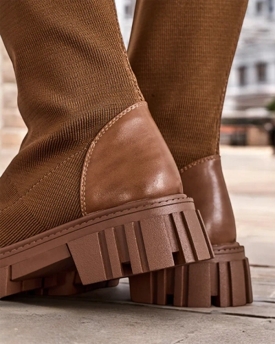 Royalfashion Women's slip-on boots Bison