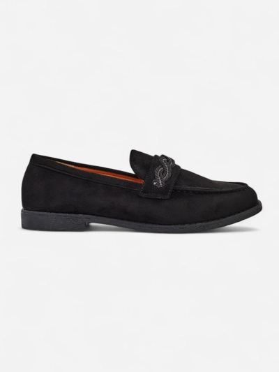 Royalfashion Elegant women’s moccasins with a woven decoration Zanetes