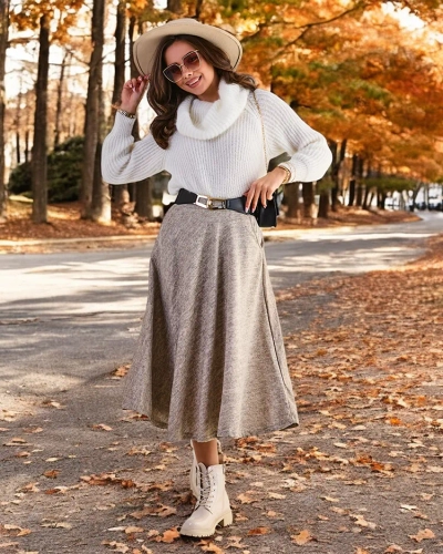 Royalførd Women's midi skjørt