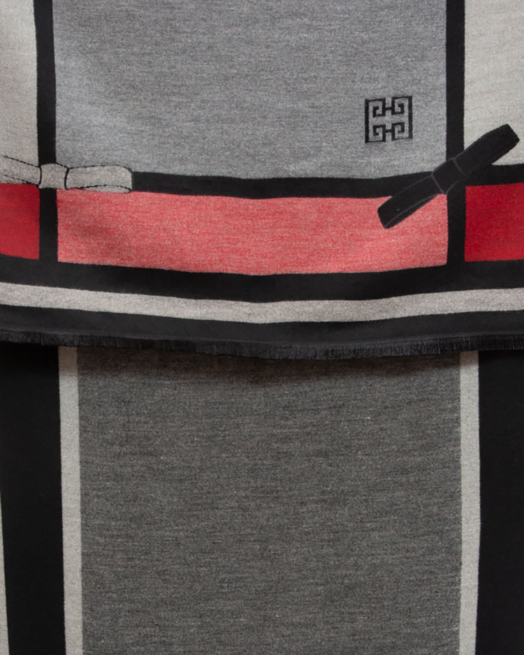 Royalfashion Halli-roosa naiste kerge printidega sall