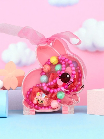 Laste ehtekomplekt Bambina Allegra Fuksia