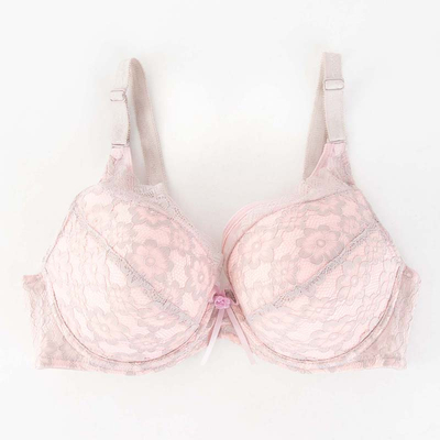 Pink and gray lace bra - Underwear