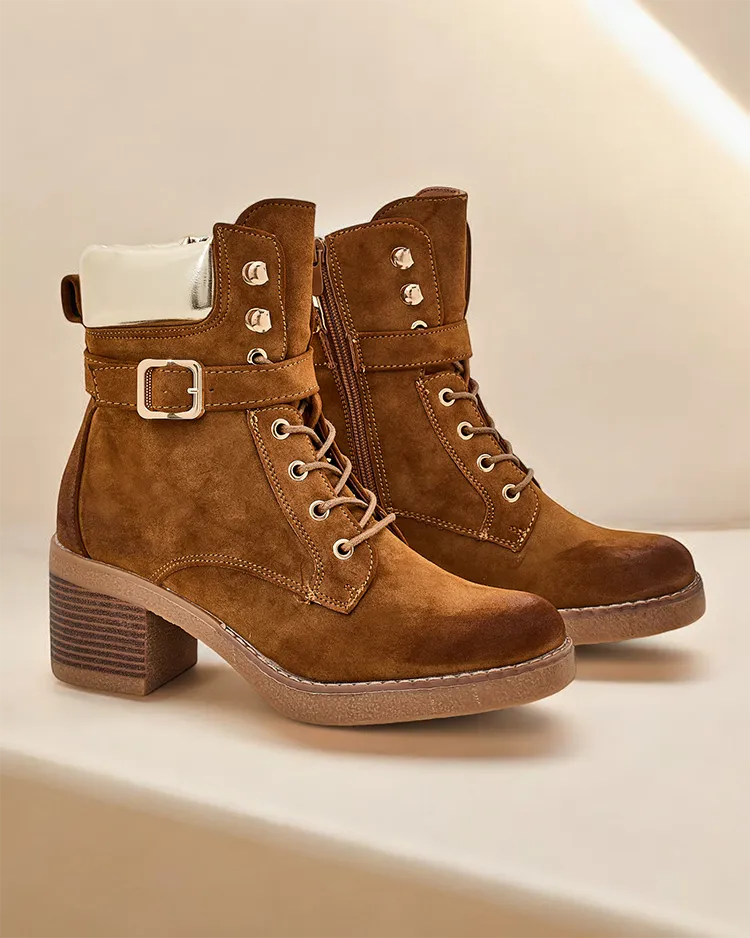 Royalfashion Women's low-heeled ankle boots Nedelin