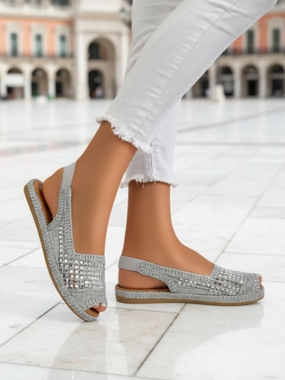 Royalfashion Женские сандалии эспадрильи с цирконами Belle Sparkle