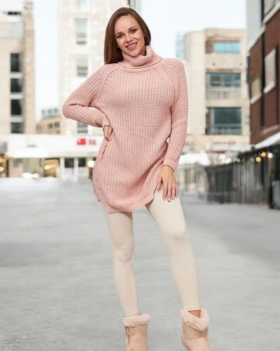 Royalfashion Longer women's turtleneck sweater