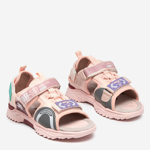 Wukapi pink velcro children's sandals - Shoes
