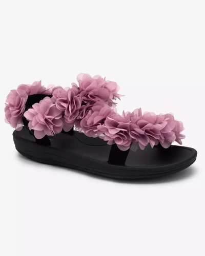 Royalfashion Tumeroosad naiste lilledega sandaalid Alferroy