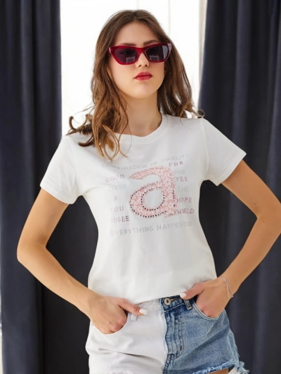 Royalfashion Naister Cotton T-särk Kombinatsioon Owality