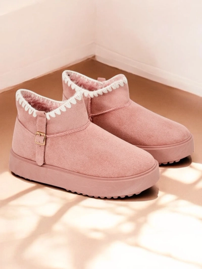 Royalfashion Women's short snow boots Ewioz