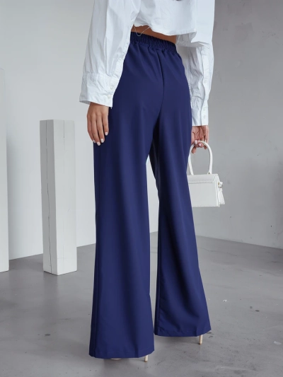 Royalfashion Wide women's trousers with crease