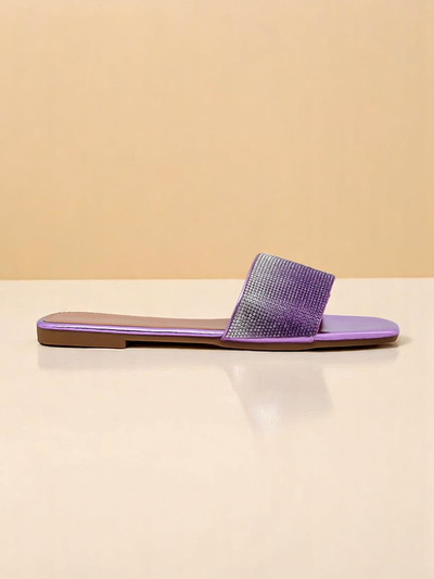 Royalfashion Women's Flip-Flops with Zircons ShinyGlow