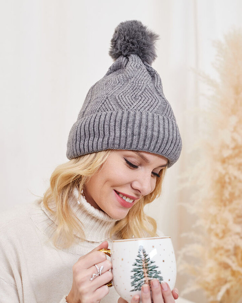 Naiste isoleeritud müts pomponiga ekstrasuuruses - Aksessuaarid