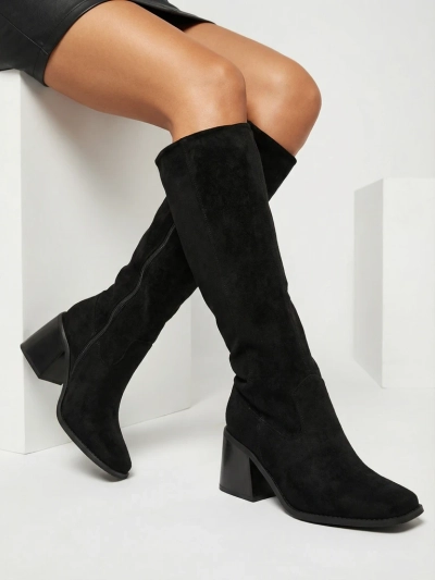 Women's Ernala Eco-Suede Block Heel Boots