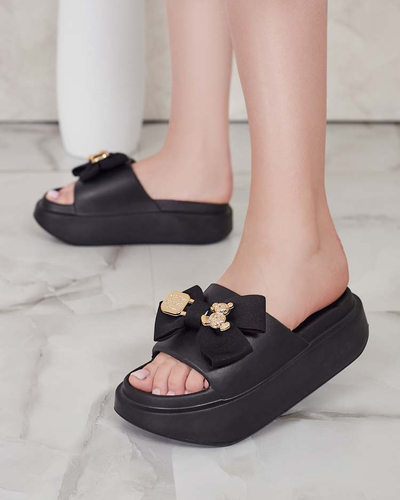 Royalfashion Naiste kummist flip-flopid dekoratiivse vibuga Apis