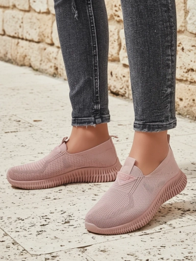 Royalfashion Women's Slip-on Fabric Sports Shoes Serra