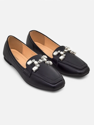 Royalfashion Women's moccasins with rhinestones Lecilla