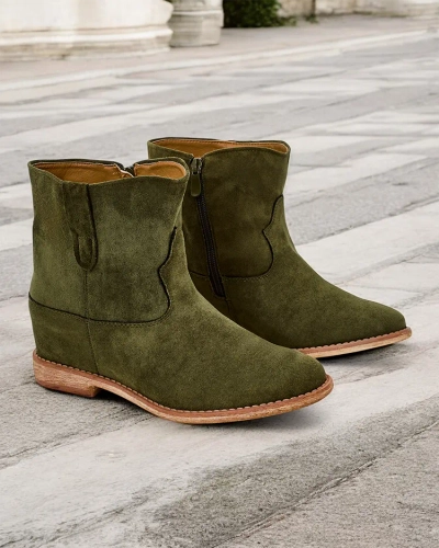 Royalfashion tihur in cowboy style on a covered wedge heel Patorias