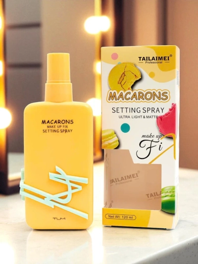 Makroonid Meigikinnitusspray Kollane