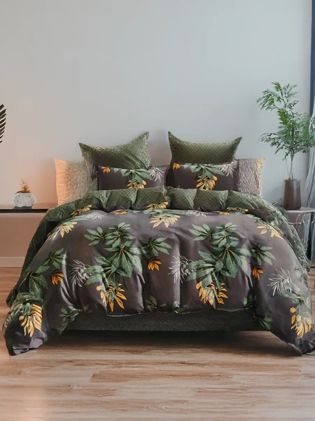 Royalfashion Mustriline voodipesu 180x200 komplekt 3 OSA