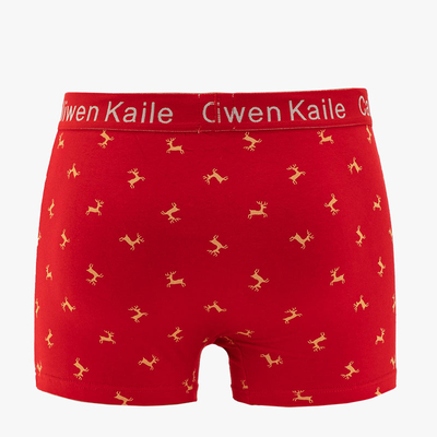 Red men's Christmas boxer shorts - Underwear