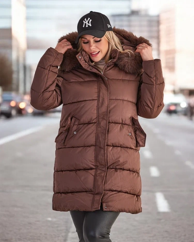 Royalfashion Naiste tikitud talvejope