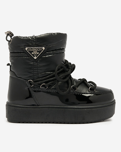 Royalfashion Children's slip-on boots a'la snow boots in black Etyvon
