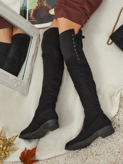 Women's over-the-knee eco-suede boots Denvoria