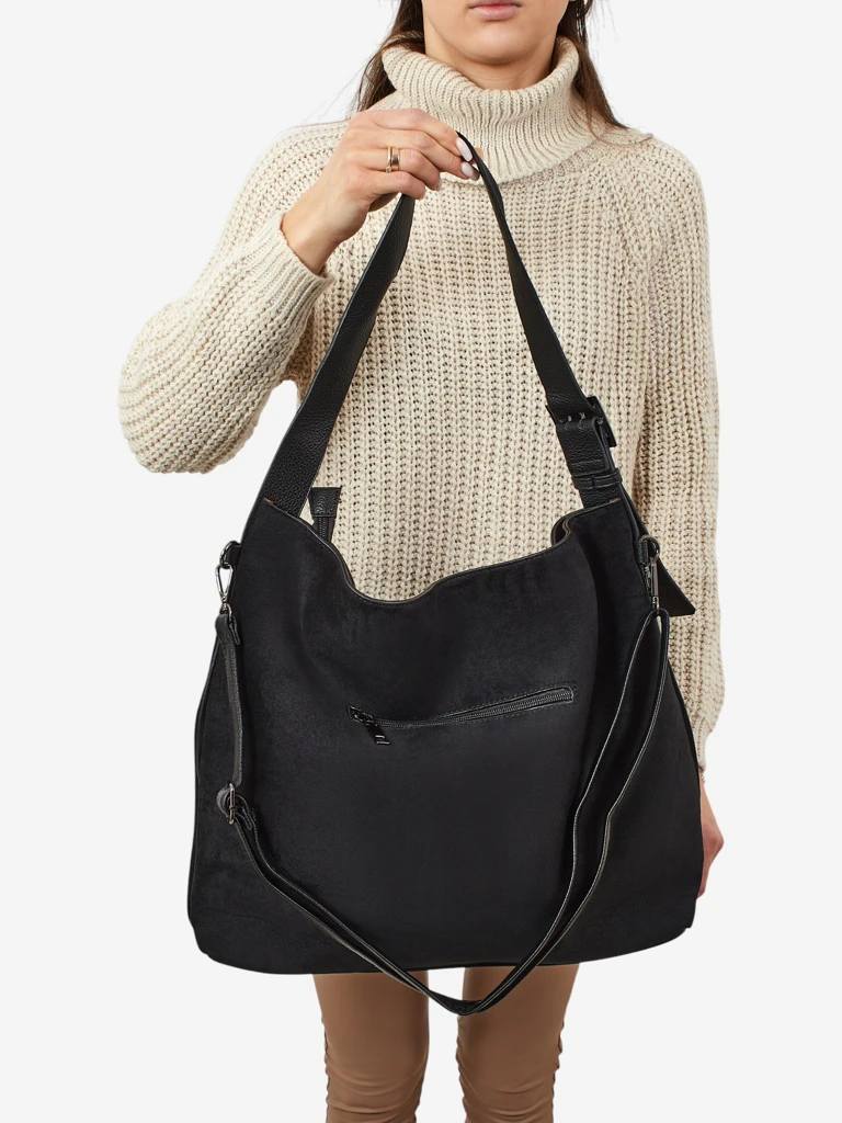 Naiste shopper-käekott, öko-seemisnahast, Donenn