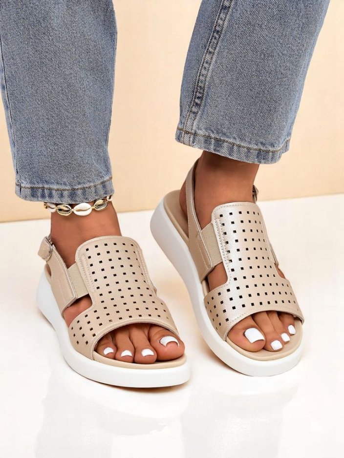 Royalfashion Women's BreezyStep Thick Sole Sandals