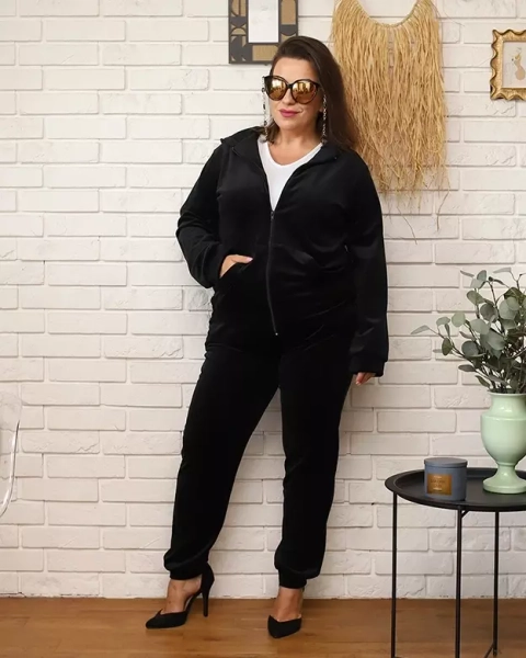Royalfashion Must naiste dressikomplekt PLUS SIZE