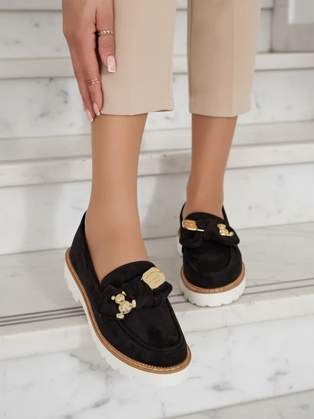 Nero Elegante Öko-Nahast Mokassiinid