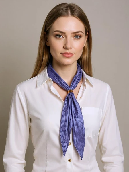 Aurelia Granatowy Szalik Damski Plisowany 100% Poliester Fashion -> Aurelia Гранатовый Женский Плиссированный Шарф 100% Полиэстер Модный