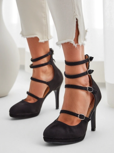 Royalfashion Women's Stiletto Heels with Straps Celose