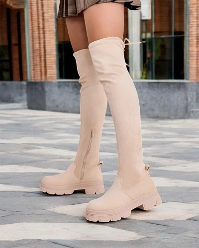 Royalfashion Women's slip-on over-the-knee boots Aniaf