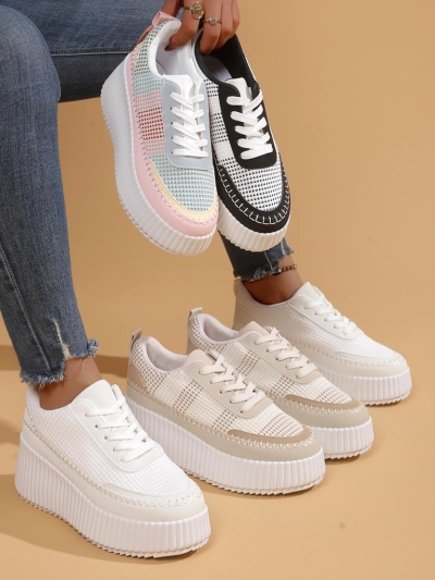 Royalfashion Women's Platform Sneakers Siserra